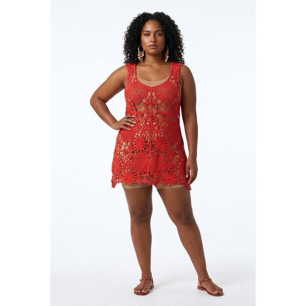 Le Dor Crochet Coral Top Medium